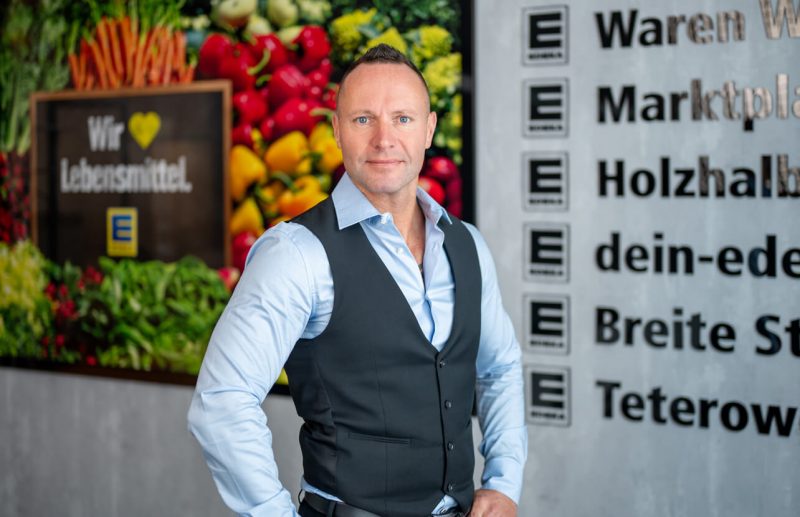 Ingolf Schubert im Edeka Markt